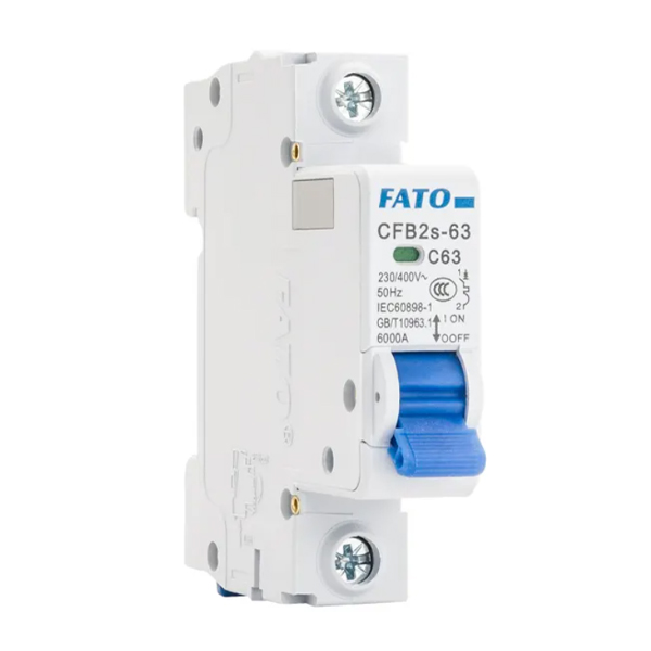 CFB2S-63 MCB DIN RAIL AC قاطع الدائرة المصغرة